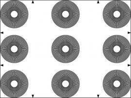 徑向分辨率測試圖卡TE94